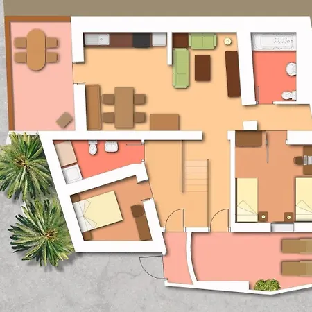 Kanarisches Haus Mit Terrasse, Whirlpool Und Grill 度假居 La Sorrueda
